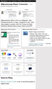 How dbpoweramp.com looks like on a mobile device such as an iPhone.