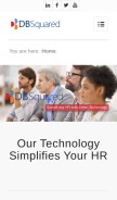 How dbsquared.com looks like on a mobile device such as an iPhone.