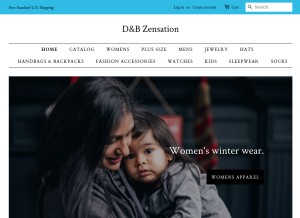 How dbzensation.com looks like on a tablet such as an iPad.