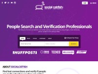 Desktop screenshot for socialcatfish.com