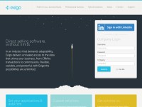 Desktop screenshot for exigo.com
