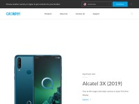 Desktop screenshot for alcatelmobile.com