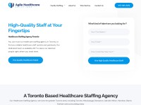 Desktop screenshot for agilehealthcare.ca