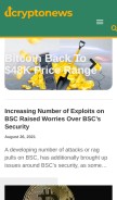 How dcryptonews.com looks like on a mobile device such as an iPhone.