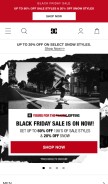 How dcshoes.com looks like on a mobile device such as an iPhone.