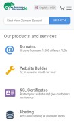 How dd24.net looks like on a mobile device such as an iPhone.