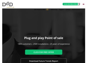 How dddretail.com looks like on a tablet such as an iPad.