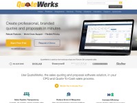 Desktop screenshot for quotewerks.com