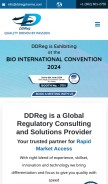How ddregpharma.com looks like on a mobile device such as an iPhone.
