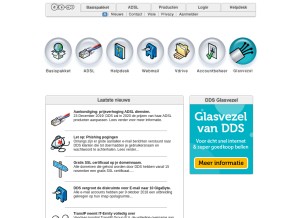 How dds.nl looks like on a tablet such as an iPad.