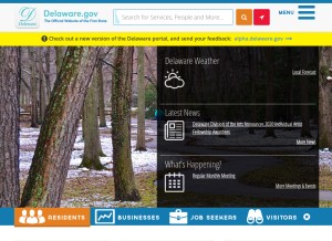 How de.gov looks like on a tablet such as an iPad.
