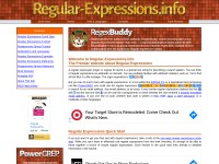 Desktop screenshot for regular-expressions.info