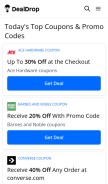 How dealdrop.com looks like on a mobile device such as an iPhone.