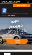 How dealer.com looks like on a mobile device such as an iPhone.