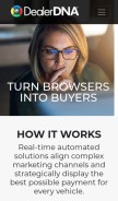 How dealerdna.com looks like on a mobile device such as an iPhone.