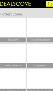 How dealscove.com looks like on a mobile device such as an iPhone.