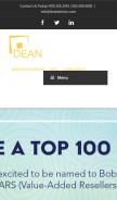 How deandorton.com looks like on a mobile device such as an iPhone.