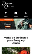 How decalecenter.pe looks like on a mobile device such as an iPhone.