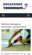 How decapeurs-thermique.com looks like on a mobile device such as an iPhone.