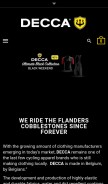 How decca.cc looks like on a mobile device such as an iPhone.