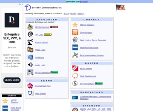 How december.com looks like on a tablet such as an iPad.
