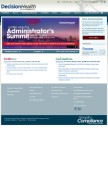 How decisionhealth.com looks like on a mobile device such as an iPhone.