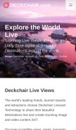 How deckchair.com looks like on a mobile device such as an iPhone.