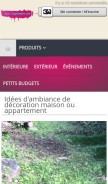 How deco-inspiration.com looks like on a mobile device such as an iPhone.