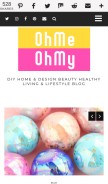 How decoratingyoursmallspace.com looks like on a mobile device such as an iPhone.