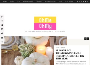 How decoratingyoursmallspace.com looks like on a tablet such as an iPad.
