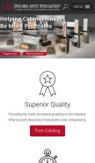 How decore.com looks like on a mobile device such as an iPhone.