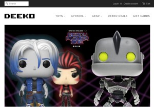 How deeko.com looks like on a tablet such as an iPad.