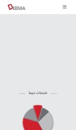 How deema.agency looks like on a mobile device such as an iPhone.