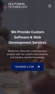 How deeporion.com looks like on a mobile device such as an iPhone.