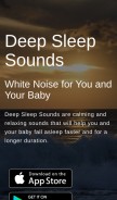 How deepsleepsounds.com looks like on a mobile device such as an iPhone.