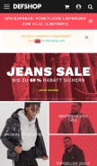 How def-shop.com looks like on a mobile device such as an iPhone.