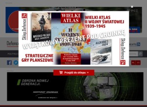 How defence24.pl looks like on a tablet such as an iPad.