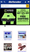 How defender.com looks like on a mobile device such as an iPhone.