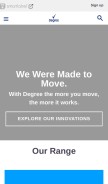 How degreedeodorant.com looks like on a mobile device such as an iPhone.