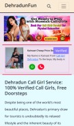 How dehradunfun.in looks like on a mobile device such as an iPhone.