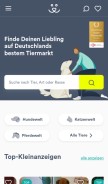 How deine-tierwelt.de looks like on a mobile device such as an iPhone.