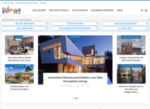 How deko365.com looks like on a tablet such as an iPad.