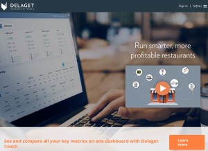 How delaget.com looks like on a tablet such as an iPad.