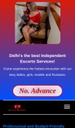How delhicallgirlservice.in looks like on a mobile device such as an iPhone.