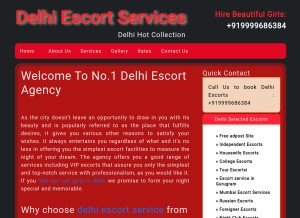 How delhihotcollection.com looks like on a tablet such as an iPad.