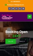 How delhimodelclub.com looks like on a mobile device such as an iPhone.