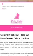 How delhinight.in looks like on a mobile device such as an iPhone.