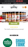 How deliciou.com looks like on a mobile device such as an iPhone.