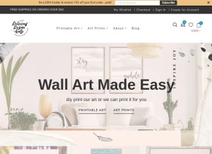 How deliciousdesignhouse.com looks like on a tablet such as an iPad.
