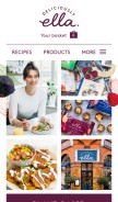 How deliciouslyella.com looks like on a mobile device such as an iPhone.